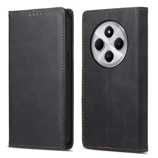 Business Solid Color Magnetic RFID Leather Phone Case