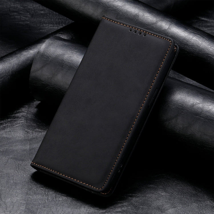 Business Solid Color Magnetic RFID Leather Phone Case