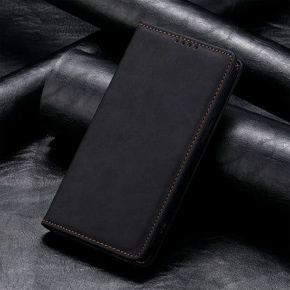 Business Solid Color Magnetic RFID Leather Phone Case