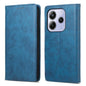 Business Solid Color Magnetic RFID Leather Phone Case, For Redmi Note 14 4G 164.84mm, For Redmi Note 14 Pro 4G, For Redmi Note 14 4G 163.25mm Global, For Redmi 14C 4G