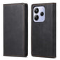 Business Solid Color Magnetic RFID Leather Phone Case, For Redmi Note 14 4G 164.84mm, For Redmi Note 14 Pro 4G, For Redmi Note 14 4G 163.25mm Global, For Redmi 14C 4G