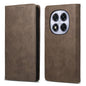 Business Solid Color Magnetic RFID Leather Phone Case, For Redmi Note 14 4G 164.84mm, For Redmi Note 14 Pro 4G, For Redmi Note 14 4G 163.25mm Global, For Redmi 14C 4G