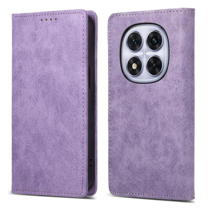 Business Solid Color Magnetic RFID Leather Phone Case, For Redmi Note 14 4G 164.84mm, For Redmi Note 14 Pro 4G, For Redmi Note 14 4G 163.25mm Global, For Redmi 14C 4G