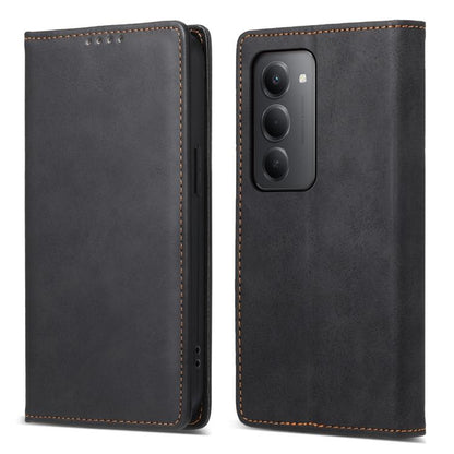 Business Solid Color Magnetic RFID Leather Phone Case
