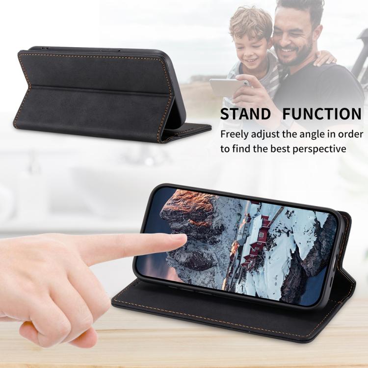Business Solid Color Magnetic RFID Leather Phone Case, For Redmi 15 5G Global / 15 4G SEA 169.5mm, For Redmi 15 5G / 4G EU 171mm, For Redmi 15C 5G / 4G Global 171mm / Poco C85 4G, For Redmi A5 4G 171.7mm / Xiaomi Poco C71