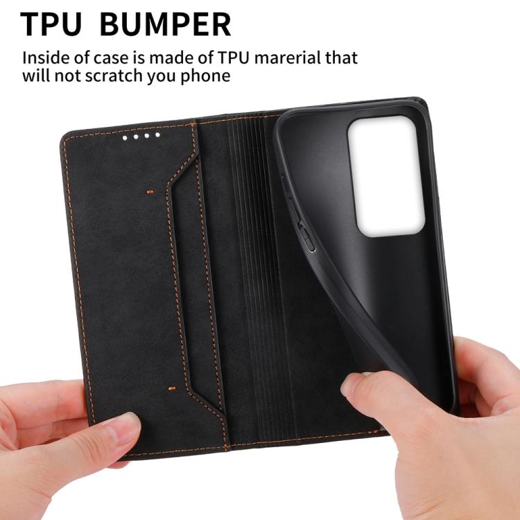 Business Solid Color Magnetic RFID Leather Phone Case, For Redmi 15 5G Global / 15 4G SEA 169.5mm, For Redmi 15 5G / 4G EU 171mm, For Redmi 15C 5G / 4G Global 171mm / Poco C85 4G, For Redmi A5 4G 171.7mm / Xiaomi Poco C71