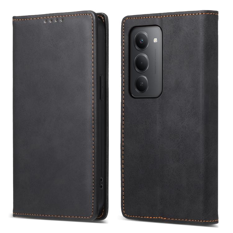 Business Solid Color Magnetic RFID Leather Phone Case, For Redmi 15 5G Global / 15 4G SEA 169.5mm, For Redmi 15 5G / 4G EU 171mm, For Redmi 15C 5G / 4G Global 171mm / Poco C85 4G, For Redmi A5 4G 171.7mm / Xiaomi Poco C71