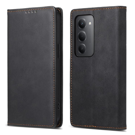Business Solid Color Magnetic RFID Leather Phone Case, For Redmi 15 5G Global / 15 4G SEA 169.5mm, For Redmi 15 5G / 4G EU 171mm, For Redmi 15C 5G / 4G Global 171mm / Poco C85 4G, For Redmi A5 4G 171.7mm / Xiaomi Poco C71