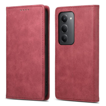 Business Solid Color Magnetic RFID Leather Phone Case