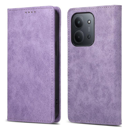 Business Solid Color Magnetic RFID Leather Phone Case, For Redmi 15 5G Global / 15 4G SEA 169.5mm, For Redmi 15 5G / 4G EU 171mm, For Redmi 15C 5G / 4G Global 171mm / Poco C85 4G, For Redmi A5 4G 171.7mm / Xiaomi Poco C71