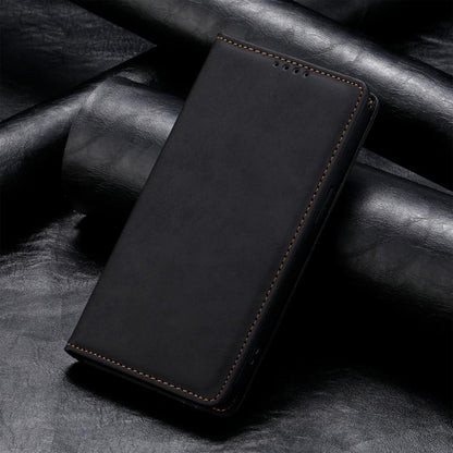 Business Solid Color Magnetic RFID Leather Phone Case