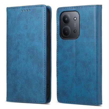 Business Solid Color Magnetic RFID Leather Phone Case