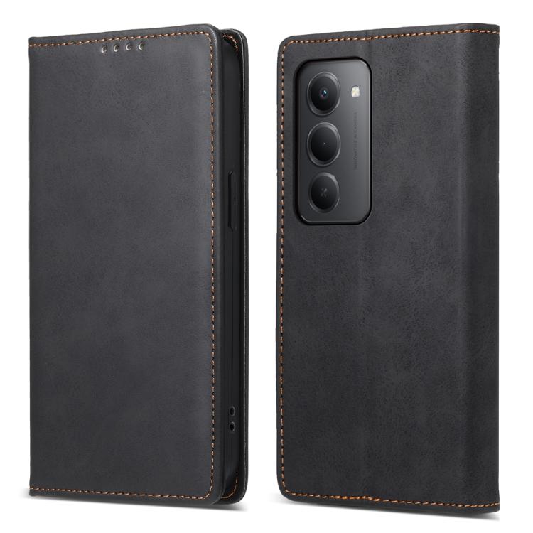 Business Solid Color Magnetic RFID Leather Phone Case