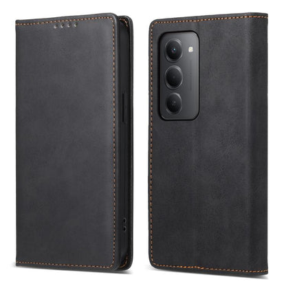 Business Solid Color Magnetic RFID Leather Phone Case