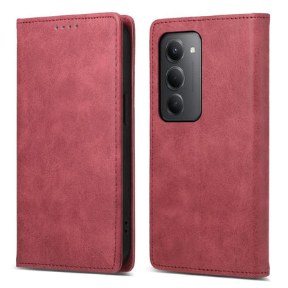 Business Solid Color Magnetic RFID Leather Phone Case