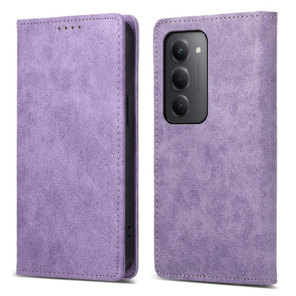 Business Solid Color Magnetic RFID Leather Phone Case
