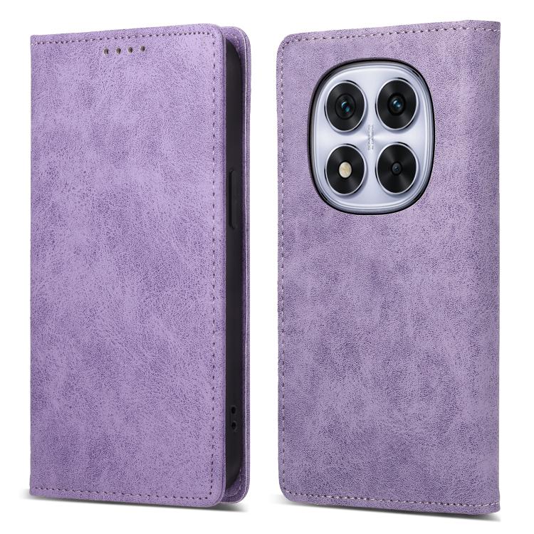 Business Solid Color Magnetic RFID Leather Phone Case, For Redmi A7 Pro 4G / 5G 171mm / Poco C85x 5G, For Redmi 15a 5G, For Redmi Turbo 5 Max 5G / Poco X8 Pro Max 5G, For Redmi Note 15 Pro+ 5G 163.3mm / Poco M8 Pro 5G