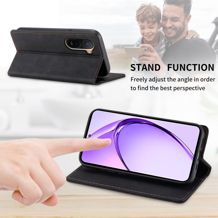 Business Solid Color Magnetic RFID Leather Phone Case, For Redmi A7 Pro 4G / 5G 171mm / Poco C85x 5G, For Redmi 15a 5G, For Redmi Turbo 5 Max 5G / Poco X8 Pro Max 5G, For Redmi Note 15 Pro+ 5G 163.3mm / Poco M8 Pro 5G