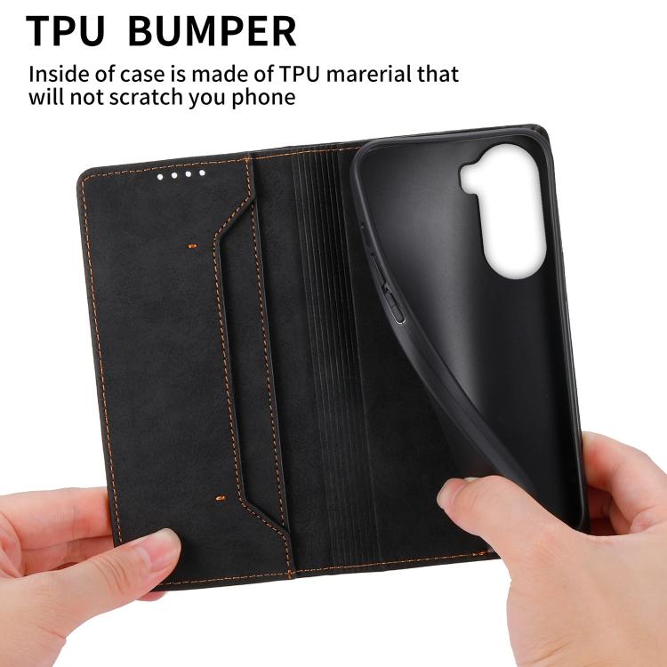 Business Solid Color Magnetic RFID Leather Phone Case, For Redmi A7 Pro 4G / 5G 171mm / Poco C85x 5G, For Redmi 15a 5G, For Redmi Turbo 5 Max 5G / Poco X8 Pro Max 5G, For Redmi Note 15 Pro+ 5G 163.3mm / Poco M8 Pro 5G