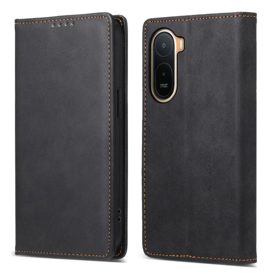 Business Solid Color Magnetic RFID Leather Phone Case, For Redmi A7 Pro 4G / 5G 171mm / Poco C85x 5G, For Redmi 15a 5G, For Redmi Turbo 5 Max 5G / Poco X8 Pro Max 5G, For Redmi Note 15 Pro+ 5G 163.3mm / Poco M8 Pro 5G