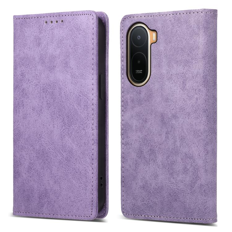 Business Solid Color Magnetic RFID Leather Phone Case, For Redmi A7 Pro 4G / 5G 171mm / Poco C85x 5G, For Redmi 15a 5G, For Redmi Turbo 5 Max 5G / Poco X8 Pro Max 5G, For Redmi Note 15 Pro+ 5G 163.3mm / Poco M8 Pro 5G