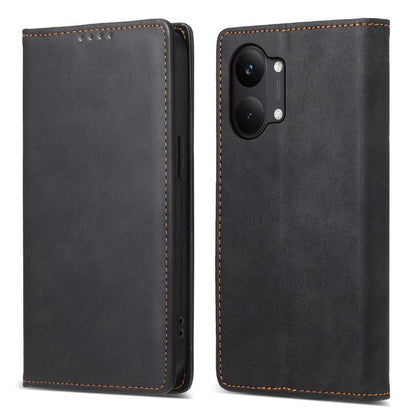 Business Solid Color Magnetic RFID Leather Phone Case, For Redmi A7 Pro 4G / 5G 171mm / Poco C85x 5G, For Redmi 15a 5G, For Redmi Turbo 5 Max 5G / Poco X8 Pro Max 5G, For Redmi Note 15 Pro+ 5G 163.3mm / Poco M8 Pro 5G