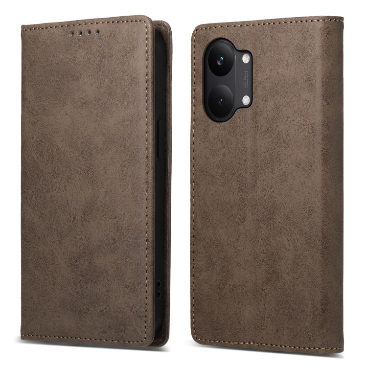 Business Solid Color Magnetic RFID Leather Phone Case, For Redmi A7 Pro 4G / 5G 171mm / Poco C85x 5G, For Redmi 15a 5G, For Redmi Turbo 5 Max 5G / Poco X8 Pro Max 5G, For Redmi Note 15 Pro+ 5G 163.3mm / Poco M8 Pro 5G