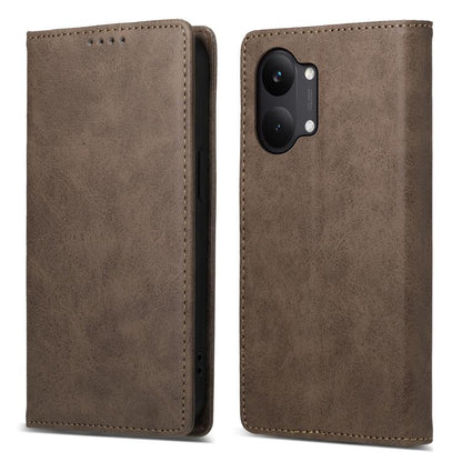 Business Solid Color Magnetic RFID Leather Phone Case, For Redmi A7 Pro 4G / 5G 171mm / Poco C85x 5G, For Redmi 15a 5G, For Redmi Turbo 5 Max 5G / Poco X8 Pro Max 5G, For Redmi Note 15 Pro+ 5G 163.3mm / Poco M8 Pro 5G