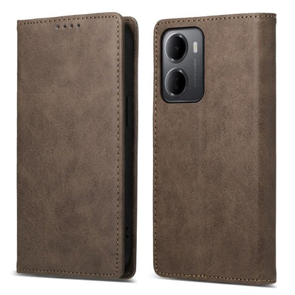 Business Solid Color Magnetic RFID Leather Phone Case, For Redmi A7 Pro 4G / 5G 171mm / Poco C85x 5G, For Redmi 15a 5G, For Redmi Turbo 5 Max 5G / Poco X8 Pro Max 5G, For Redmi Note 15 Pro+ 5G 163.3mm / Poco M8 Pro 5G