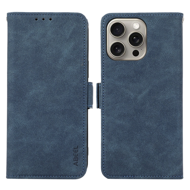 ABEEL Frosted Magnetic RFID Leather Phone Case, For iPhone 16, For iPhone 15 Pro Max, For iPhone 15 Pro, For iPhone 15 Plus