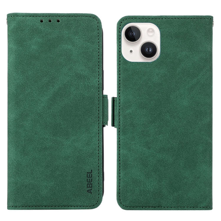ABEEL Frosted Magnetic RFID Leather Phone Case, For iPhone 16, For iPhone 15 Pro Max, For iPhone 15 Pro, For iPhone 15 Plus