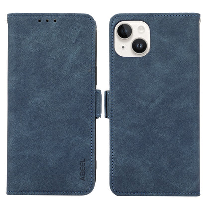 ABEEL Frosted Magnetic RFID Leather Phone Case, For iPhone 15, For iPhone 14 Plus, For iPhone 14, For iPhone 14 Pro