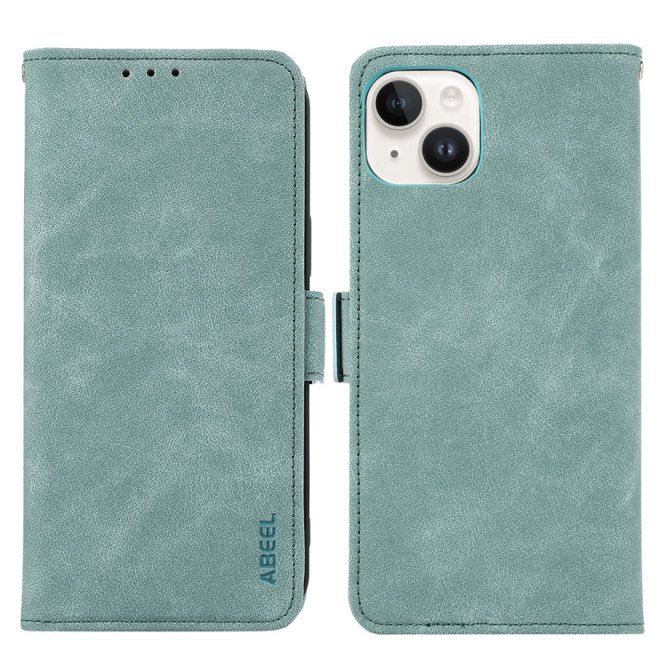 ABEEL Frosted Magnetic RFID Leather Phone Case, For iPhone 15, For iPhone 14 Plus, For iPhone 14, For iPhone 14 Pro