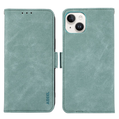 ABEEL Frosted Magnetic RFID Leather Phone Case, For iPhone 15, For iPhone 14 Plus, For iPhone 14, For iPhone 14 Pro