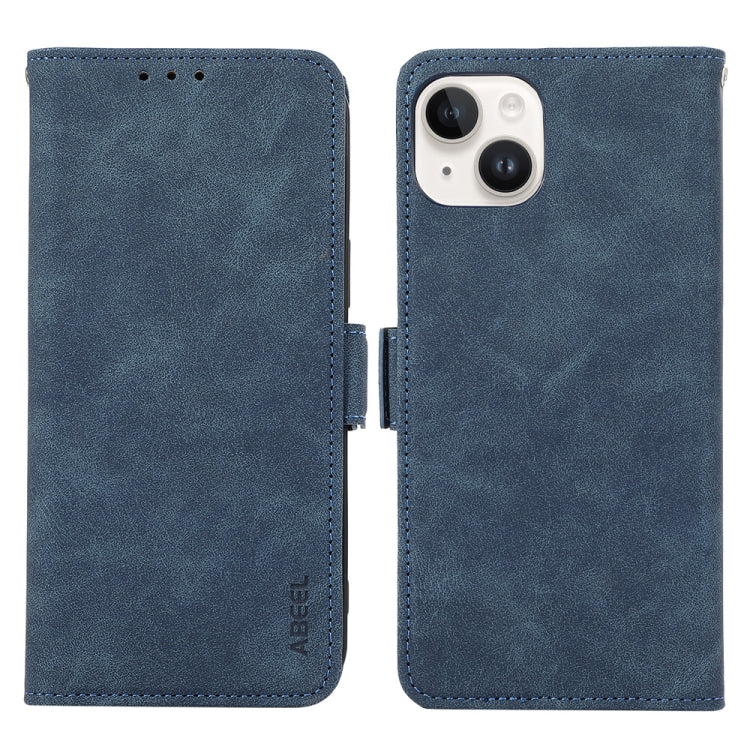 ABEEL Frosted Magnetic RFID Leather Phone Case, For iPhone 15, For iPhone 14 Plus, For iPhone 14, For iPhone 14 Pro