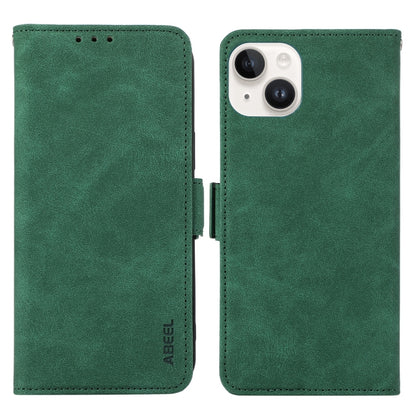 ABEEL Frosted Magnetic RFID Leather Phone Case, For iPhone 15, For iPhone 14 Plus, For iPhone 14, For iPhone 14 Pro