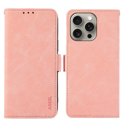 ABEEL Frosted Magnetic RFID Leather Phone Case, For iPhone 15, For iPhone 14 Plus, For iPhone 14, For iPhone 14 Pro