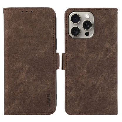 ABEEL Frosted Magnetic RFID Leather Phone Case, For iPhone Air, For iPhone 16 Pro Max, For iPhone 16 Pro, For iPhone 16 Plus