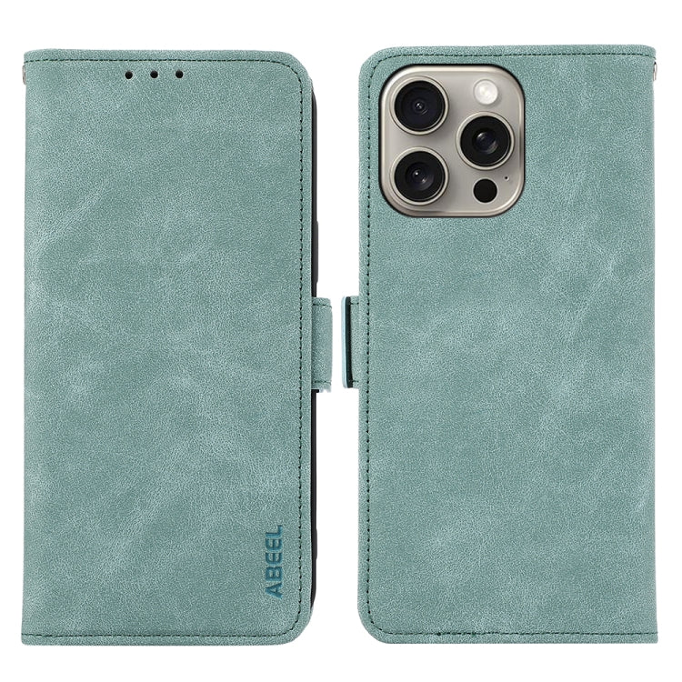 ABEEL Frosted Magnetic RFID Leather Phone Case, For iPhone Air, For iPhone 16 Pro Max, For iPhone 16 Pro, For iPhone 16 Plus