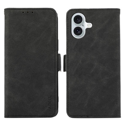 ABEEL Frosted Magnetic RFID Leather Phone Case, For iPhone Air, For iPhone 16 Pro Max, For iPhone 16 Pro, For iPhone 16 Plus