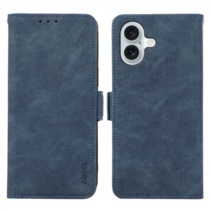 ABEEL Frosted Magnetic RFID Leather Phone Case, For iPhone Air, For iPhone 16 Pro Max, For iPhone 16 Pro, For iPhone 16 Plus