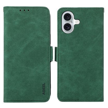 ABEEL Frosted Magnetic RFID Leather Phone Case, For iPhone Air, For iPhone 16 Pro Max, For iPhone 16 Pro, For iPhone 16 Plus