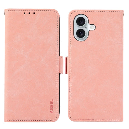 ABEEL Frosted Magnetic RFID Leather Phone Case, For iPhone 16, For iPhone 15 Pro Max, For iPhone 15 Pro, For iPhone 15 Plus