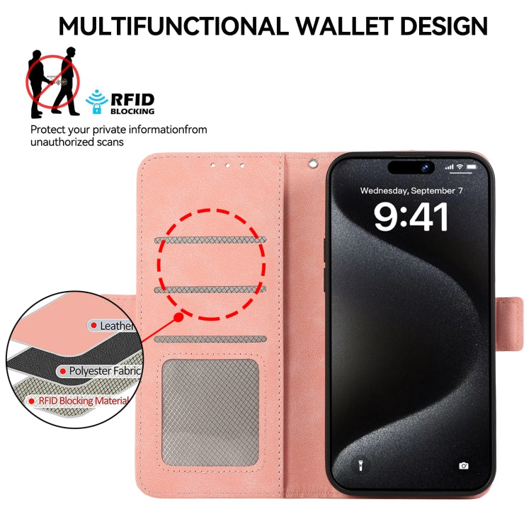 ABEEL Frosted Magnetic RFID Leather Phone Case, For iPhone 16, For iPhone 15 Pro Max, For iPhone 15 Pro, For iPhone 15 Plus