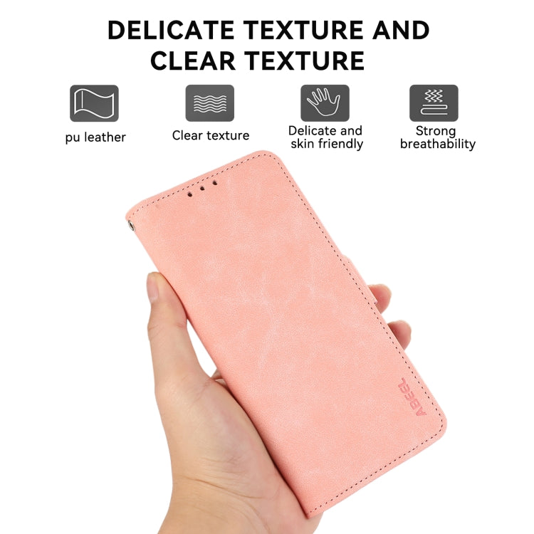 ABEEL Frosted Magnetic RFID Leather Phone Case, For iPhone 16, For iPhone 15 Pro Max, For iPhone 15 Pro, For iPhone 15 Plus