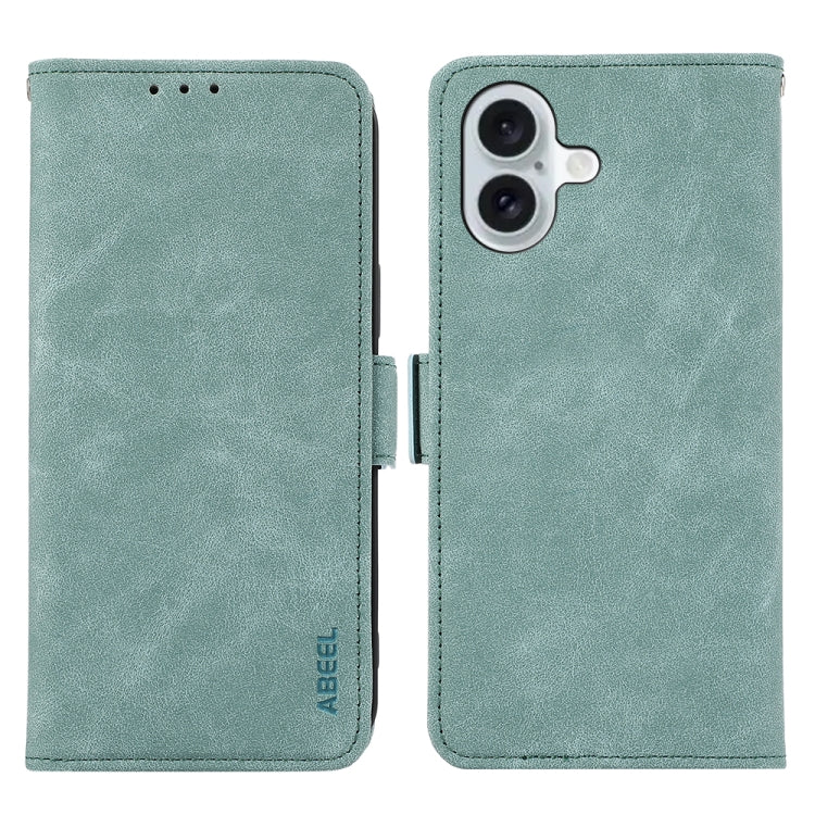 ABEEL Frosted Magnetic RFID Leather Phone Case, For iPhone 16, For iPhone 15 Pro Max, For iPhone 15 Pro, For iPhone 15 Plus