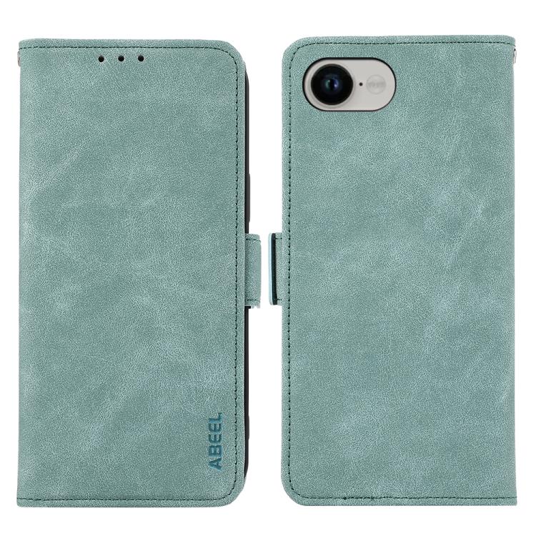 ABEEL Frosted Magnetic RFID Leather Phone Case, For iPhone 16e / 17e, For iPhone 17 Pro Max, For iPhone 17 Pro, For iPhone 17