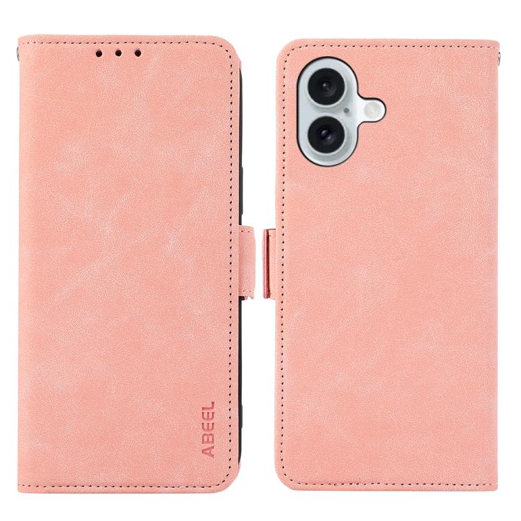 ABEEL Frosted Magnetic RFID Leather Phone Case, For iPhone 16e / 17e, For iPhone 17 Pro Max, For iPhone 17 Pro, For iPhone 17