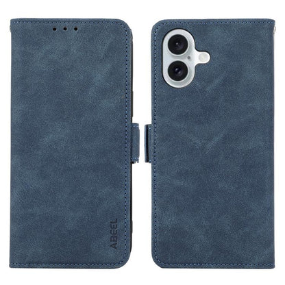 ABEEL Frosted Magnetic RFID Leather Phone Case, For iPhone 16e / 17e, For iPhone 17 Pro Max, For iPhone 17 Pro, For iPhone 17
