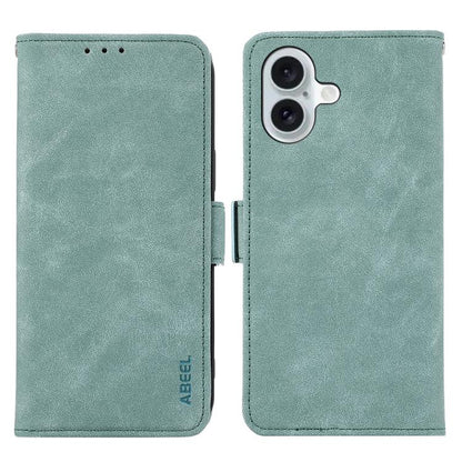 ABEEL Frosted Magnetic RFID Leather Phone Case, For iPhone 16e / 17e, For iPhone 17 Pro Max, For iPhone 17 Pro, For iPhone 17